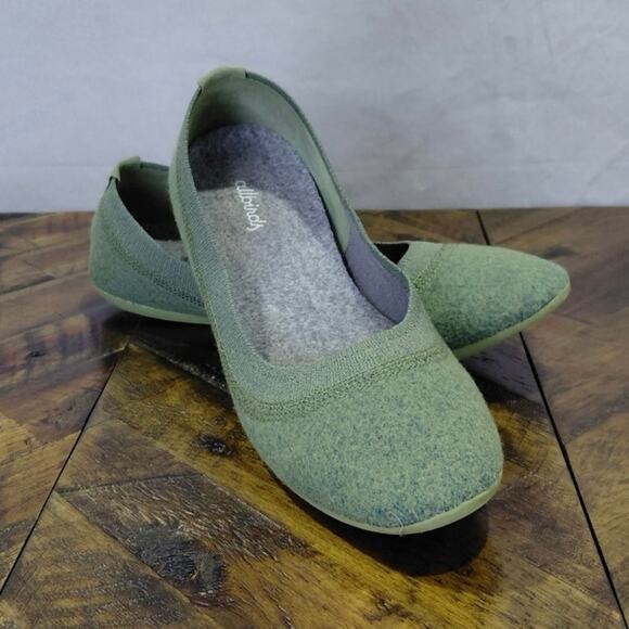 Allbirds size 10 Wool Breezers Slip On Ballet Flats - Calm Cargo Green - Picture 9 of 11